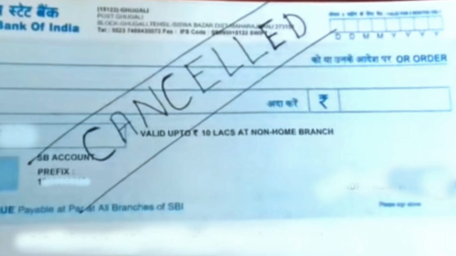 How to Cancel a Cheque Steps for Writing a Canceled Cheque