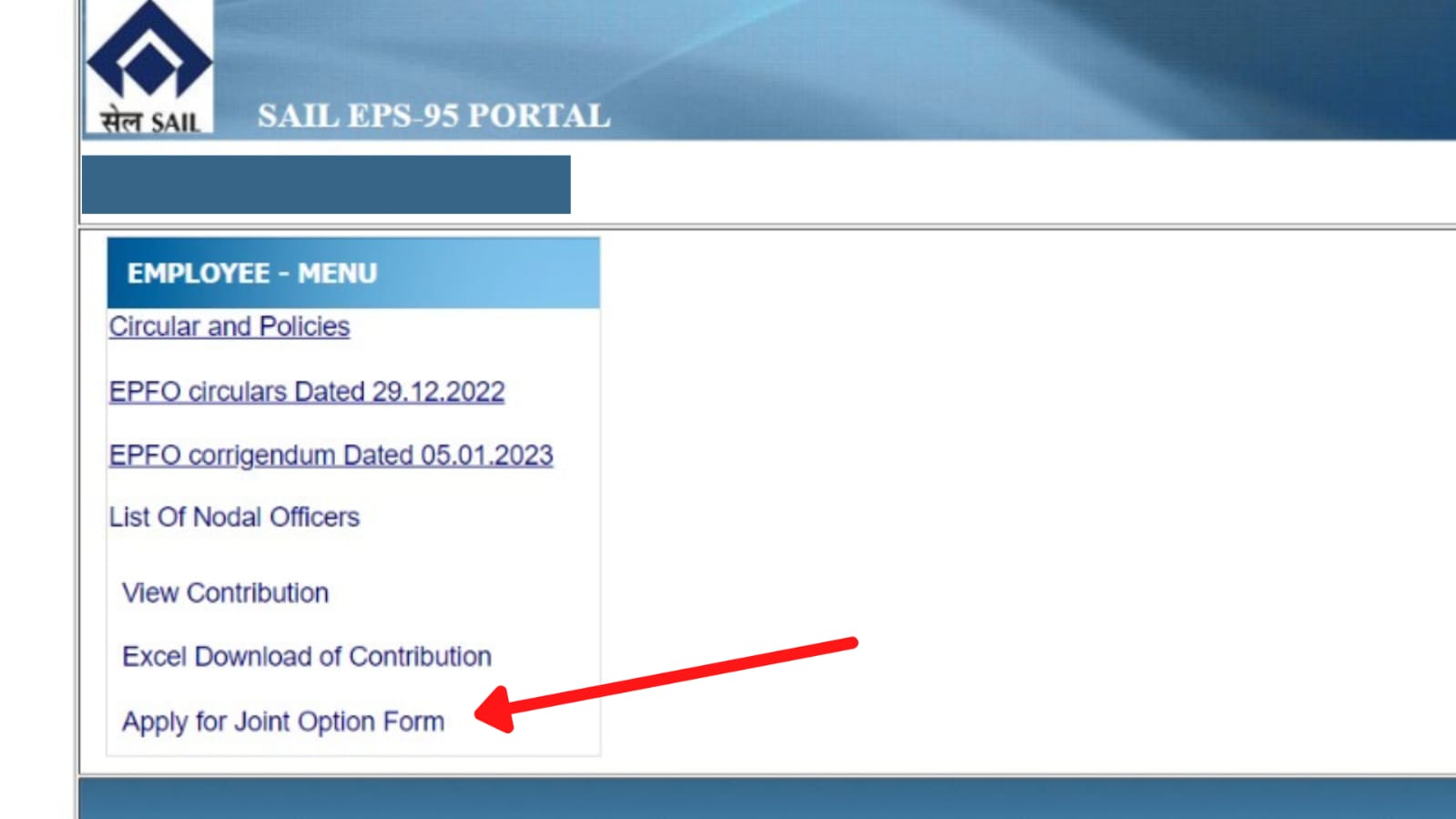 How To Fill Up SAIL EPS 95 Joint Option Form (Pension) Online ...